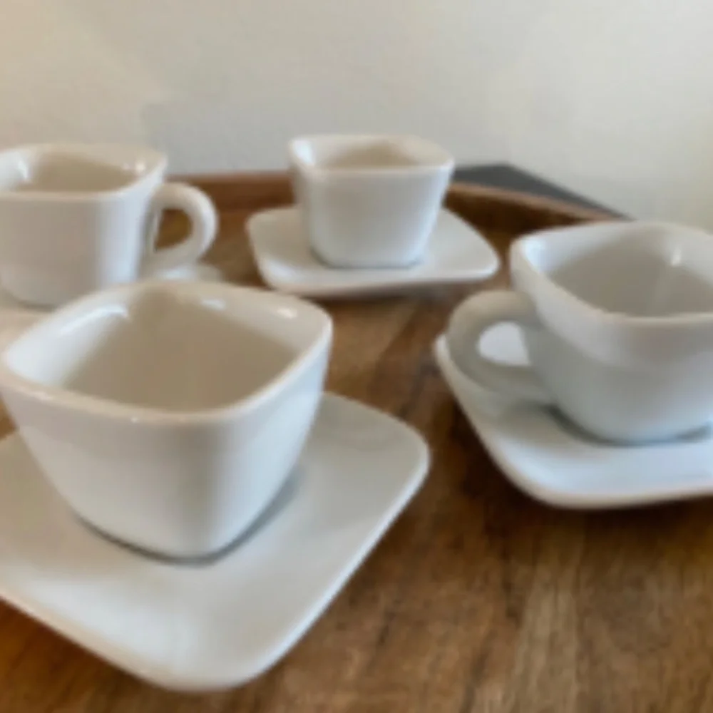 Crate & Barrel Cappuccino Set